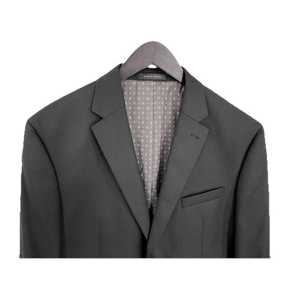 Chaps MENS SIZE 46R Black Performance Series Stretch Single Breast Two Button - Picture 2 of 12